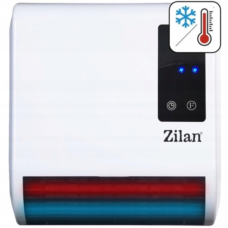 Aeroterma de perete Zilan ZLN2083 Alb, 2000W, display LED, senzori de ferestre deschise, programare saptamanala