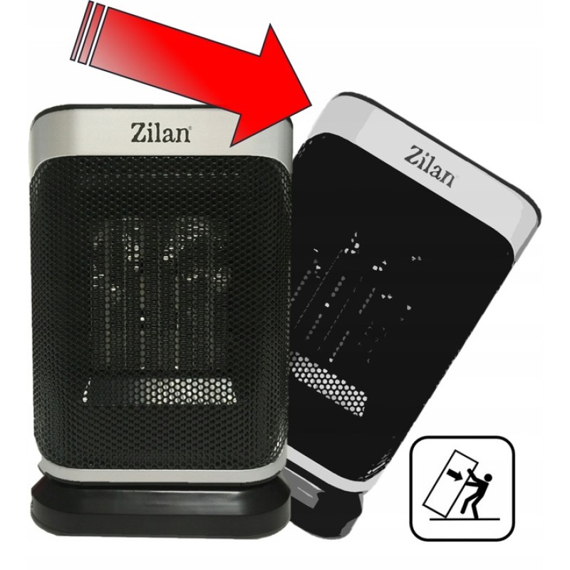 Aeroterma ceramica Zilan ZLN2014, 1500W, 2 nivele de incalzire, temperatura reglabila, siguranta la cadere