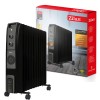 Calorifer electric cu ulei ZILAN ZLN1963 Negru, termostat reglabil, 2500W, 11 elementi