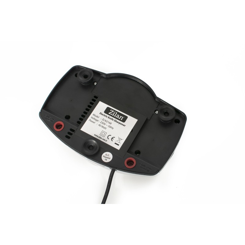 Ascutitor de cutite electric Zilan ZLN2168 Gri, cu doua nivele de ascutire, 40W, usor de curatat