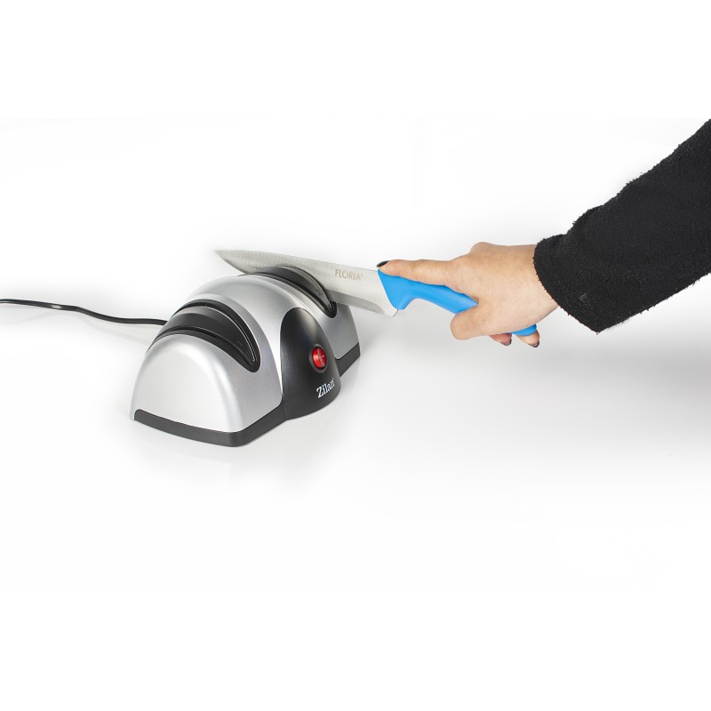 Ascutitor de cutite electric Zilan ZLN2168 Gri, cu doua nivele de ascutire, 40W, usor de curatat