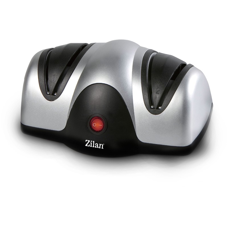 Ascutitor de cutite electric Zilan ZLN2168 Gri, cu doua nivele de ascutire, 40W, usor de curatat