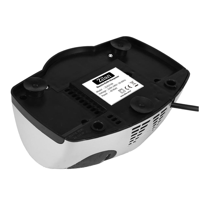 Ascutitor de cutite electric Zilan ZLN2168 Gri, cu doua nivele de ascutire, 40W, usor de curatat