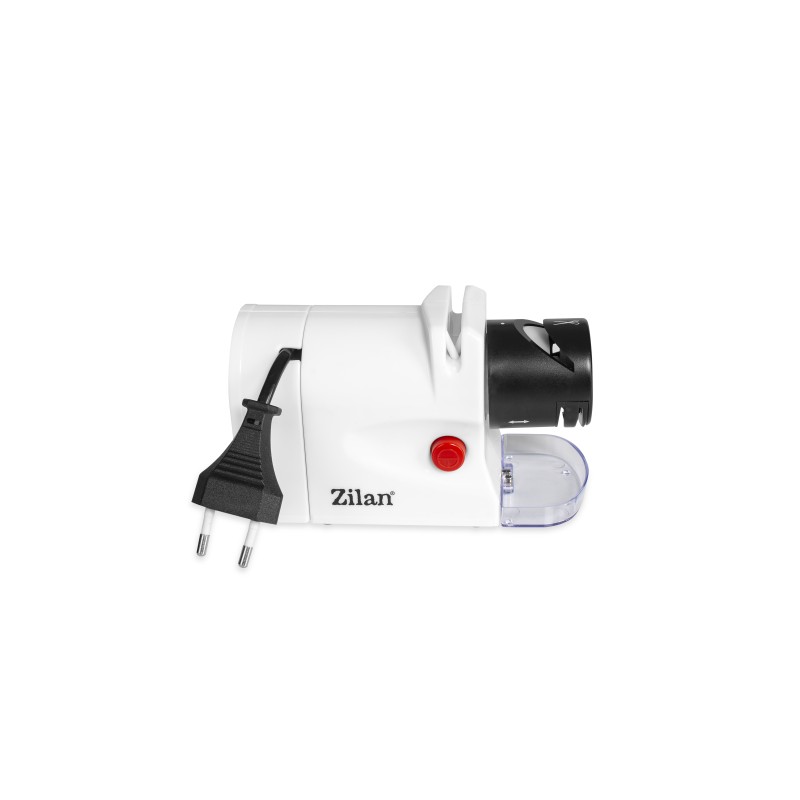 Ascutitor de cutite Zilan ZLN2175 Alb, 15W,  ultra compact, 2 nivele, ascutire si slefuire