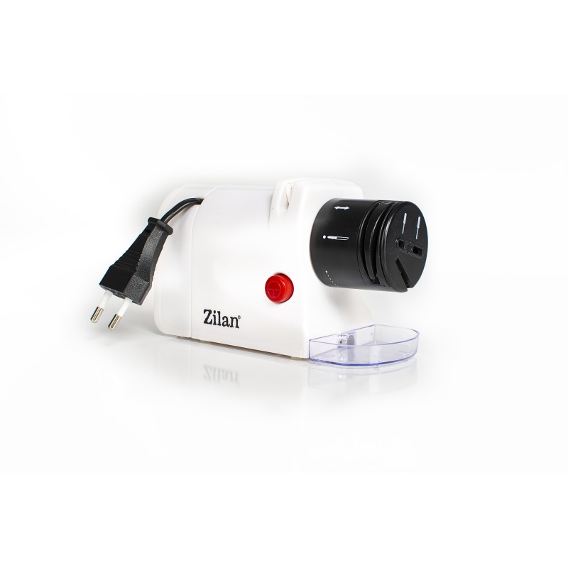 Ascutitor de cutite Zilan ZLN2175 Alb, 15W,  ultra compact, 2 nivele, ascutire si slefuire