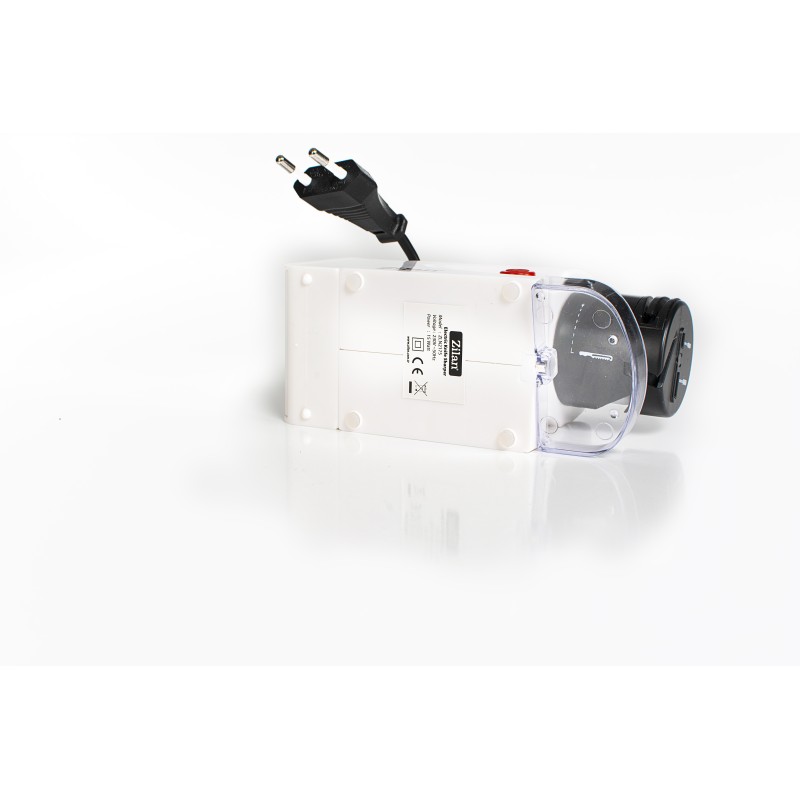 Ascutitor de cutite Zilan ZLN2175 Alb, 15W,  ultra compact, 2 nivele, ascutire si slefuire