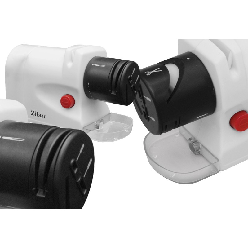 Ascutitor de cutite Zilan ZLN2175 Alb, 15W,  ultra compact, 2 nivele, ascutire si slefuire