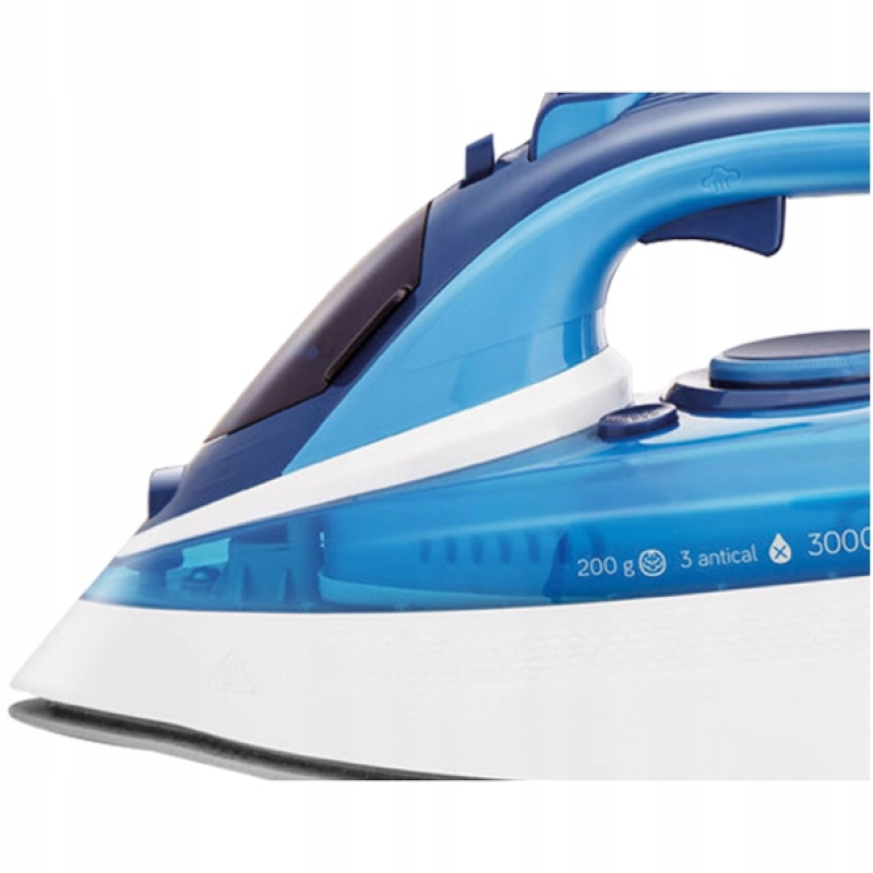 Fier de calcat Zilan ZLN2908 Albastru, 3000W, talpa ceramica, temperatura ajustabila