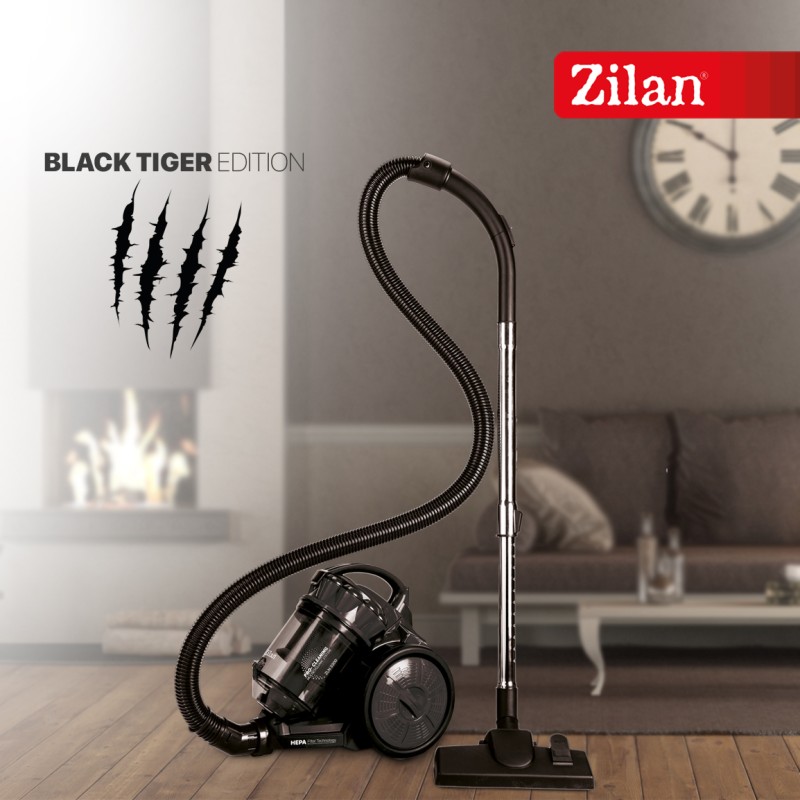 Aspirator fara sac Zilan ZLN3300 Negru, 700W, filtru HEPA 13 si control flux de aer pe maner