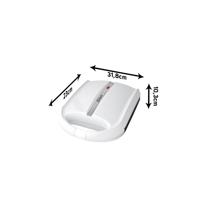 Aparat pentru preparat nuci Zilan ZLN2809 ALB, 24 jumatati sau 12 nuci intregi, 1600W, indicator luminos, Placi Neaderente