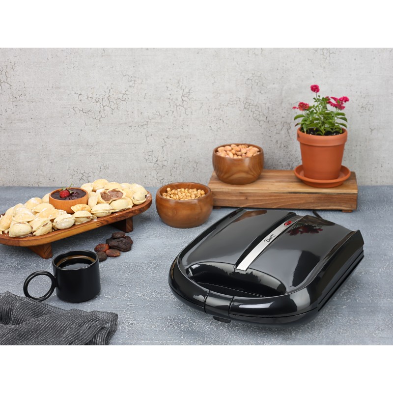 Aparat pentru preparat nuci Zilan ZLN2816 Negru, 24 jumatati sau 12 nuci intregi, 1600W, indicator luminos, Placi Neaderente