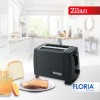 Prajitor de paine Floria ZLN1826 Negru, 700W, 7 nivele de control al temperaturii, buton de oprire