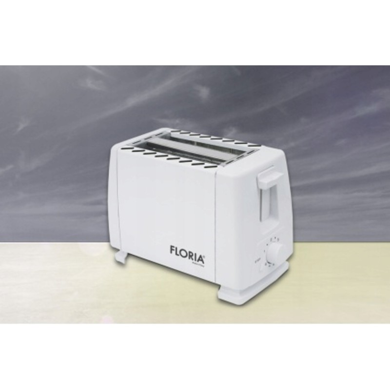 Prajitor de paine Floria ZLN1833 Alb, 700W, 7 nivele de control al temperaturii, buton de oprire