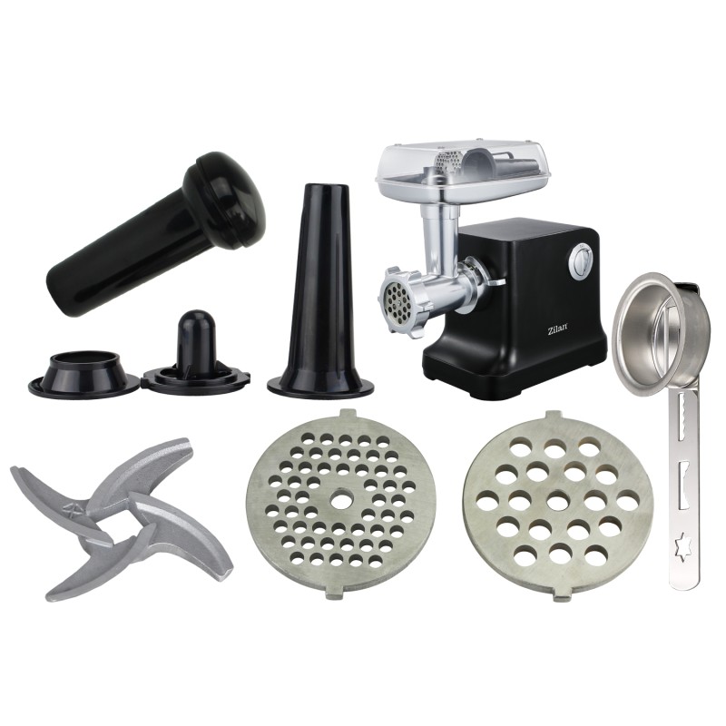 Masina de tocat carne Zilan ZLN1789 Negru, 1800W, doua viteze plus reverse