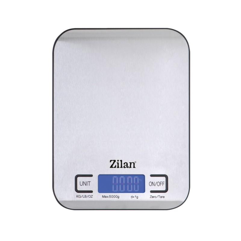 Cantar alimentar digital Zilan ZLN2984 Gri, capacitate 5000g, inchidere automata