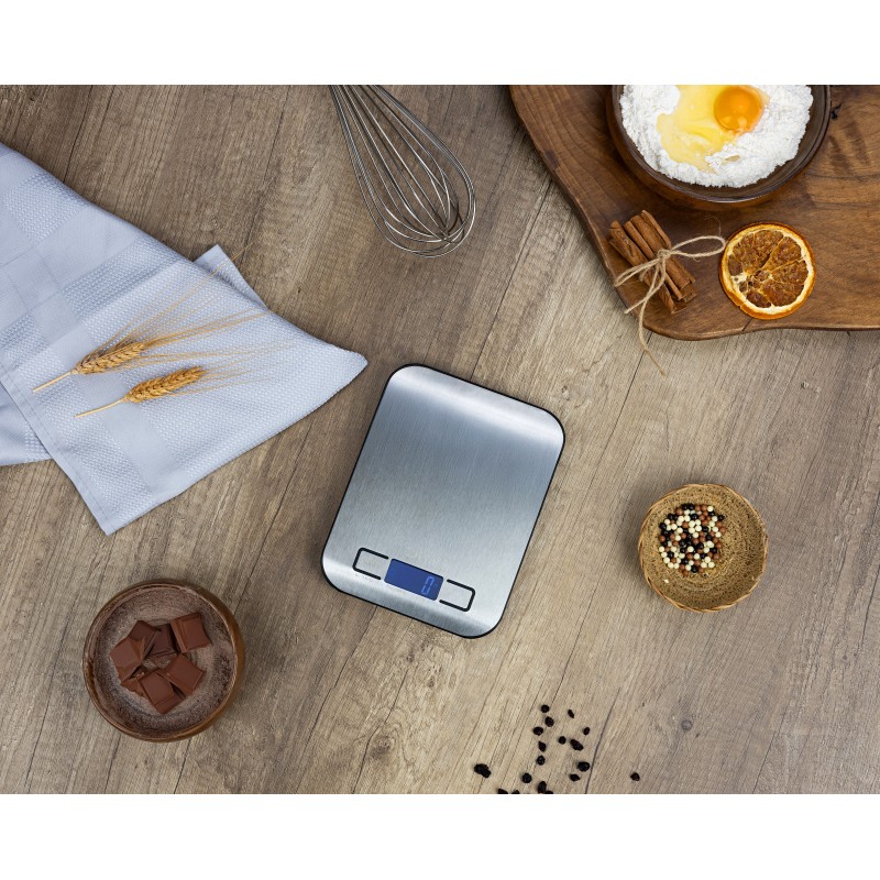 Cantar alimentar digital Zilan ZLN2984 Gri, capacitate 5000g, inchidere automata