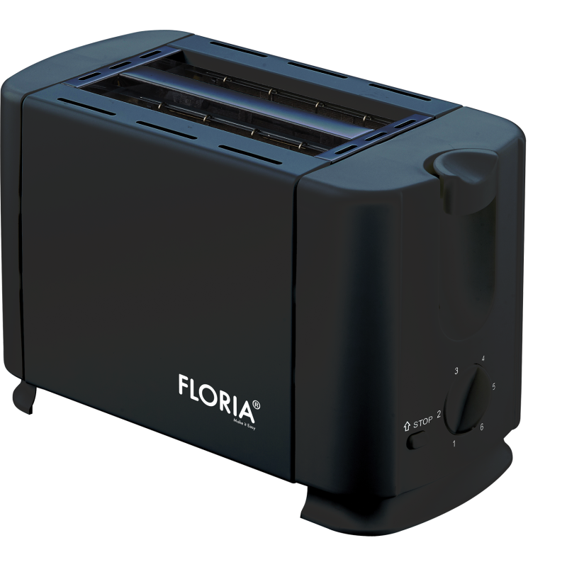 Prajitor de paine Floria ZLN2120 Negru, 700W, 7 nivele de control al temperaturii, buton de oprire