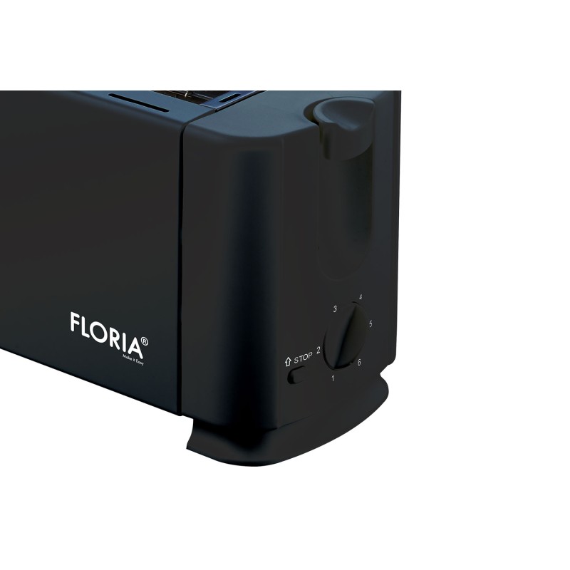 Prajitor de paine Floria ZLN2120 Negru, 700W, 7 nivele de control al temperaturii, buton de oprire