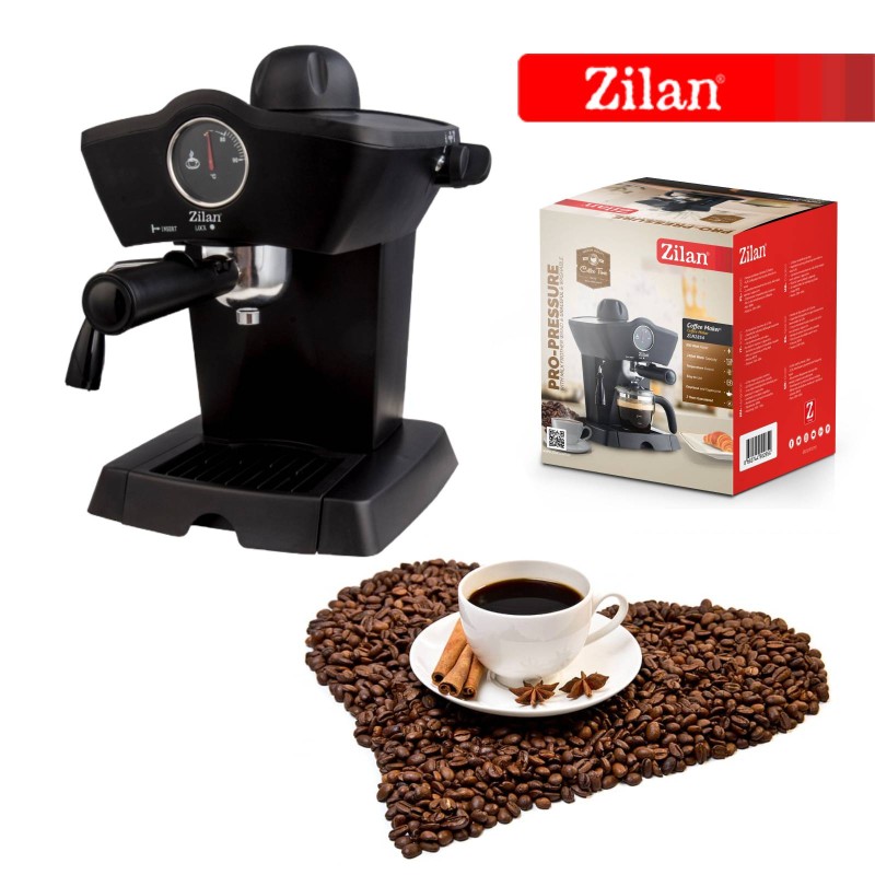 Espressor manual Zilan ZLN2854 Negru, 800W, 240ml, indicator de temperatura