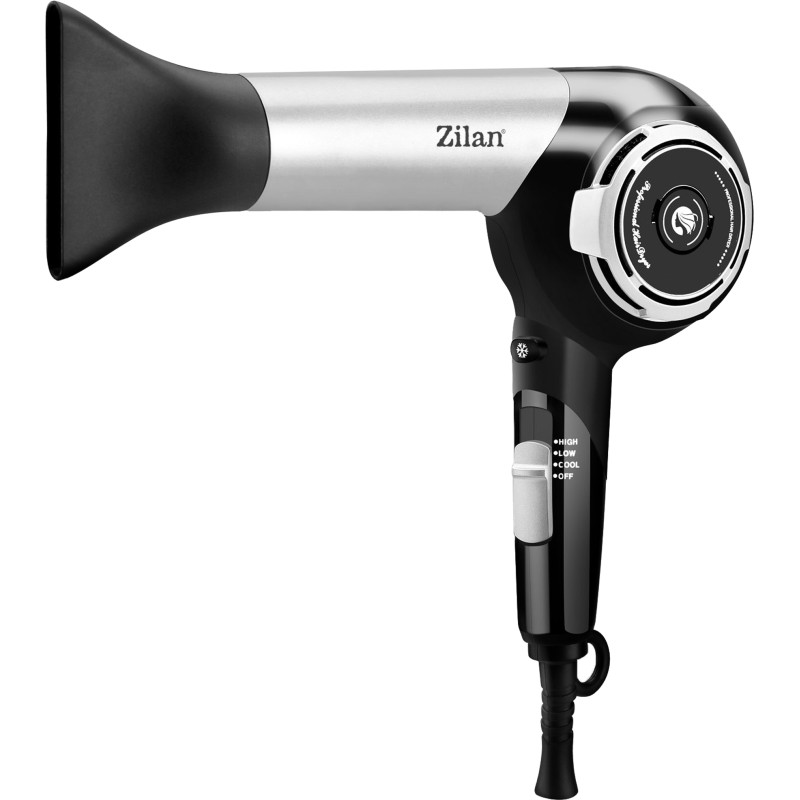 Uscator de par ZILAN ZLN2946 Gri/Negru 1800W, 3 setari de temperatura, motor DC