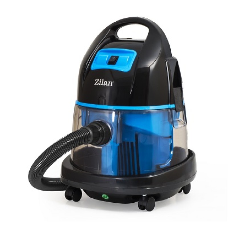 Aspirator ZILAN ZLN-8945 Albastru cu filtrare prin apa si uscata,2000W,