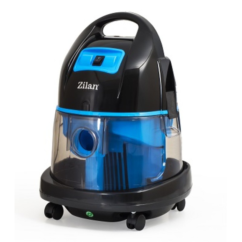 Aspirator ZILAN ZLN-8945 Albastru cu filtrare prin apa si uscata,2000W,