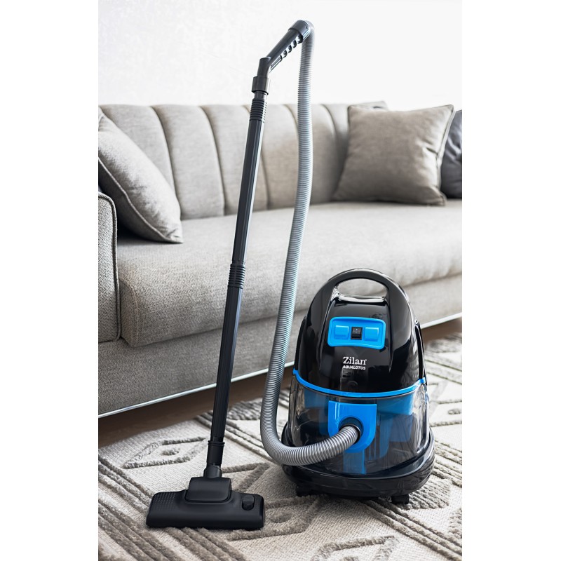 Aspirator ZILAN ZLN-8945 Albastru cu filtrare prin apa si uscata,2000W,