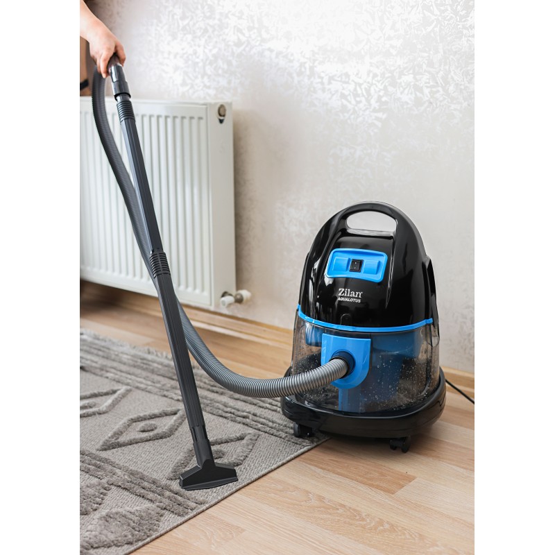 Aspirator ZILAN ZLN-8945 Albastru cu filtrare prin apa si uscata,2000W,