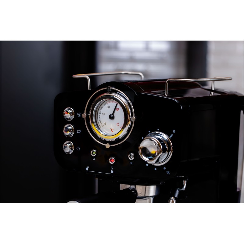 Espressor manual Zilan ZLN2991 Negru,15 Bar, 1.25 l, 1100W, Design Retro