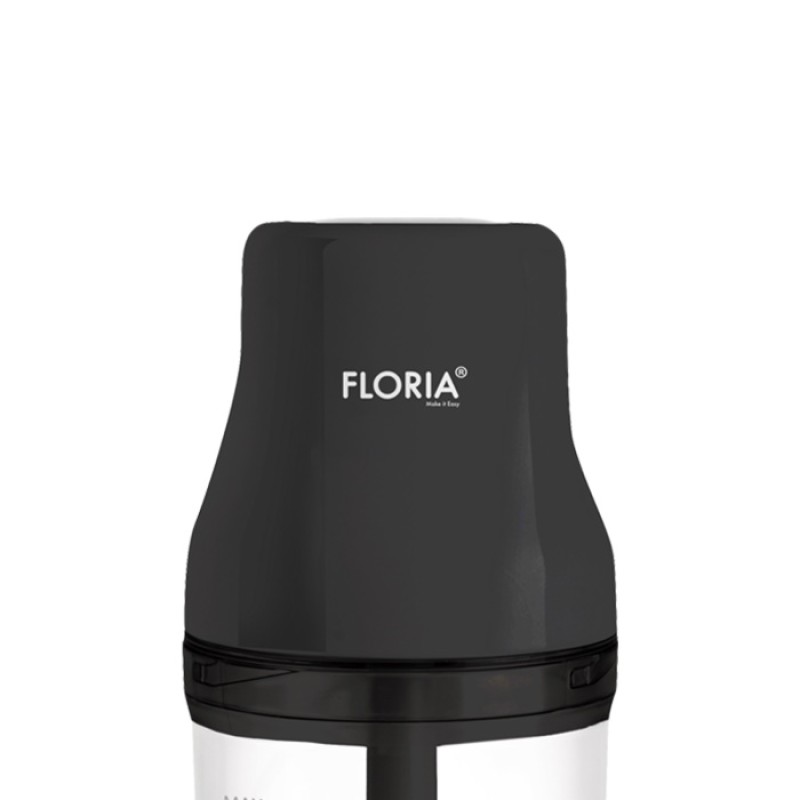 Tocator legume-fructe  chopper  FLORIA ZLN3035, putere 200W, capacitate vas 500 ml, cutit inox, negru