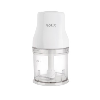 Tocator legume-fructe  chopper  FLORIA ZLN3042, putere 200W, capacitate vas 500 ml, cutit inox, alb
