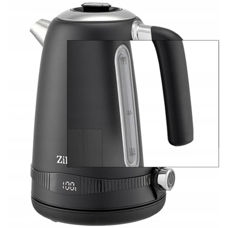 Fierbator electric din Inox Zilan ZLN1001 Negru, digital, 2200 W, 7 niveluri intre 40 - 100 grade celsius