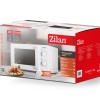 Cuptor cu microunde Zilan ZLN4667 Alb, putere 600 W, 20L, Timer