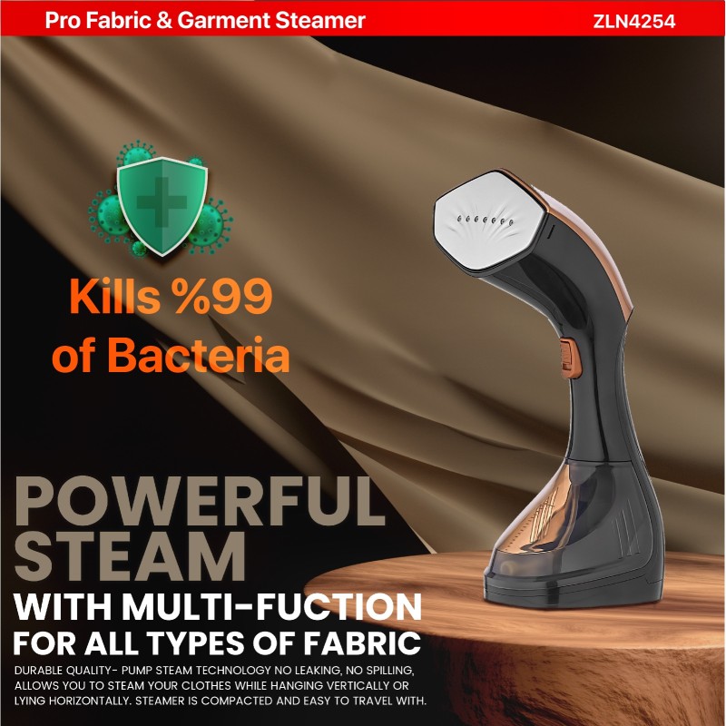 Fier de calcat vertical cu aburi Zilan ZLN4254 AURUM, 1600W, 25g/min, 230 ml, ecran LED multi functional