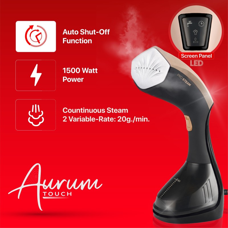 Fier de calcat vertical cu aburi Zilan ZLN4254 AURUM, 1600W, 25g/min, 230 ml, ecran LED multi functional