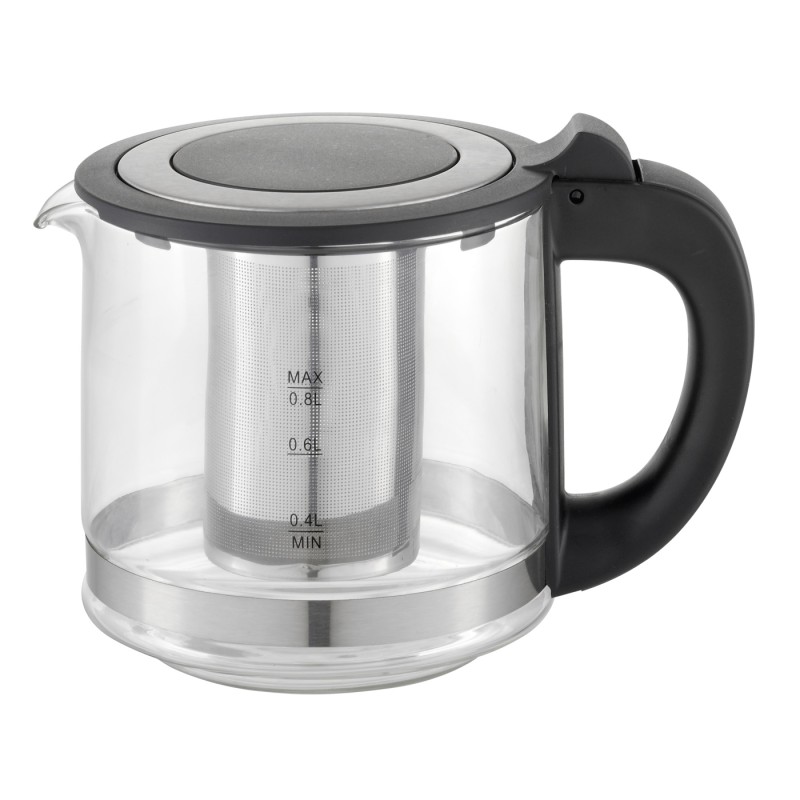 Set fierbator electric plus ceainic Zilan ZLN4858 Argintiu, putere 2200W, capacitate 1.8L si 0.8L