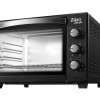 Cuptor electric cu ventilator ZILAN ZLN-3727 Negru, Capacitate 45L, Putere 2000W, Geam dublu, Temporizator 60 min, Temperatura maxima 230 grade celsius