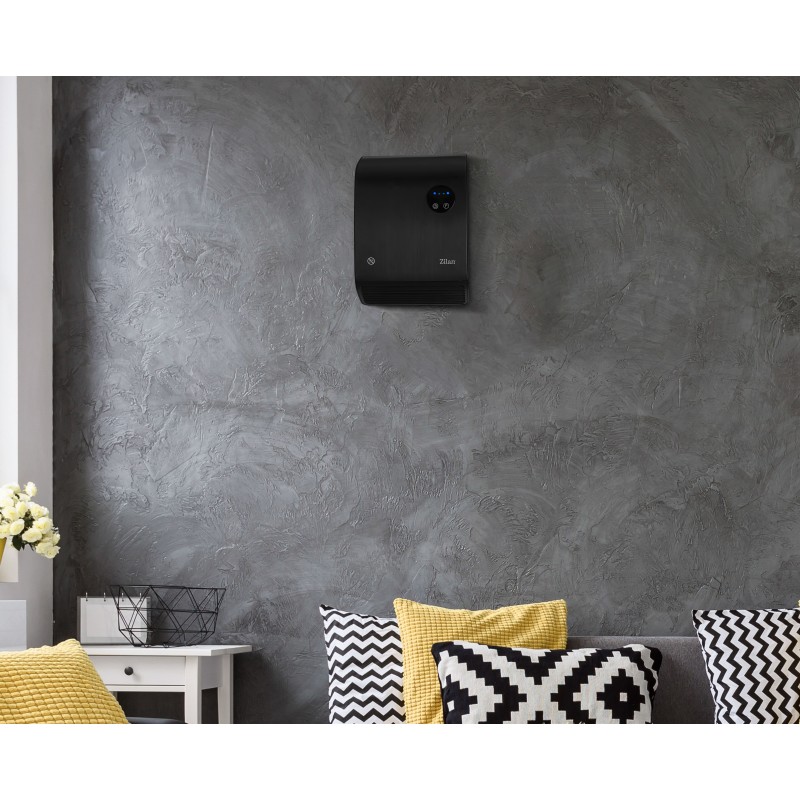 Aeroterma de perete Zilan ZLN5633 Negru, 2000W, desplay LED, senzor de pierdere a caldurii