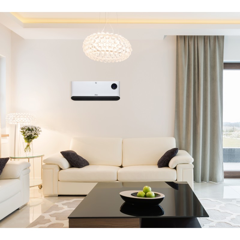 Aeroterma de perete Zilan ZLN5626 Alba, putere 2200W, ecran LED, detector de ferestre deschise