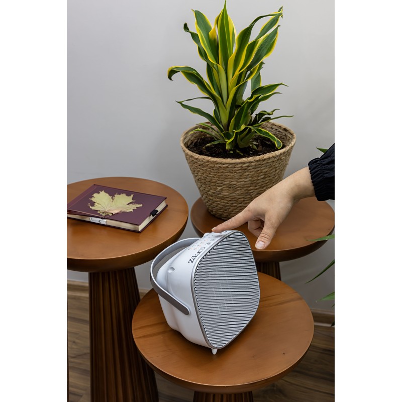 Aeroterma ceramica Zilan ZLN5671 Alba, cu maner de portabilitate, putere 1500W, timer