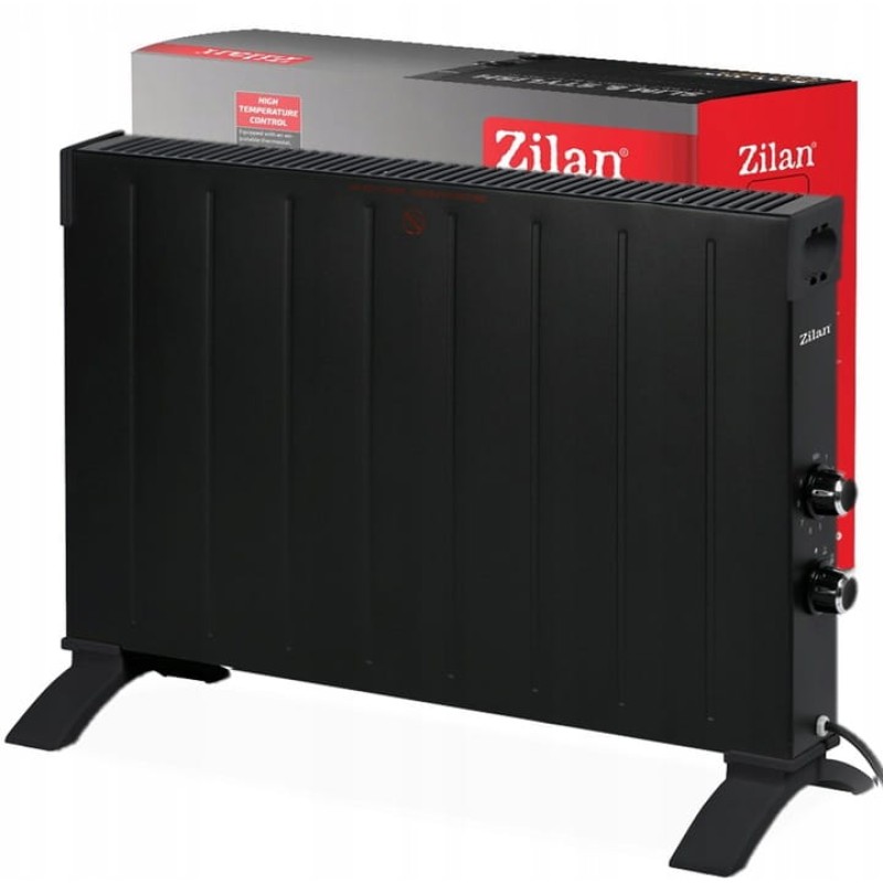 Convector electric Zilan ZLN6241 Negru,putere 2500W, Termostat reglabil, protectie la supra incalzire