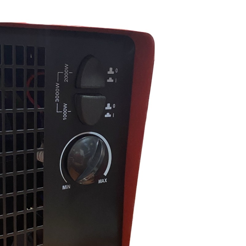 Radiator ceramic Zilan ZLN5558 Rosu, putere 3000W, protectie la supraincalzire, silentios