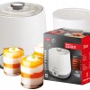 Aparat pentru facut iaurt, Zilan ZLN6098 Alb, indicator luminos, capacitate 1L