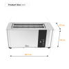 Prajitor de paine Zilan ZLN6234 Argintiun, ecran digital si tactil, putere 1400W, inox