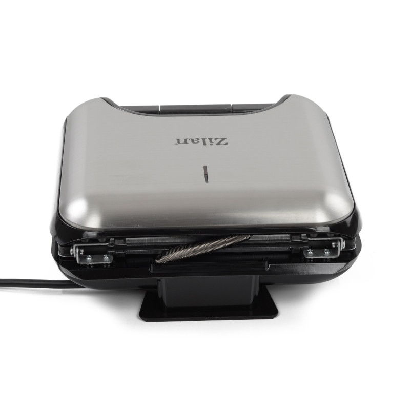 Sandwich-Maker 3 in 1 Zilan ZLN4704 Gri, putere 800W, sistem de inchidere