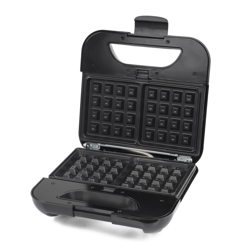 Sandwich-Maker 3 in 1 Zilan ZLN4704 Gri, putere 800W, sistem de inchidere