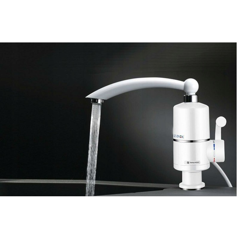 Robinet electric Z-Inox ZLN5473 Alb, incalzire instanta, putere 3000W, inox