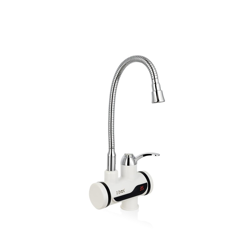 Robinet electric Z-Inox ZLN5480 Alb, incalzire instanta, putere 3000W, inox