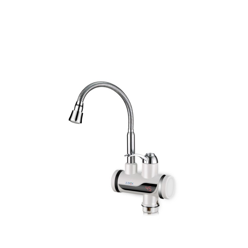 Robinet electric Z-Inox ZLN5480 Alb, incalzire instanta, putere 3000W, inox