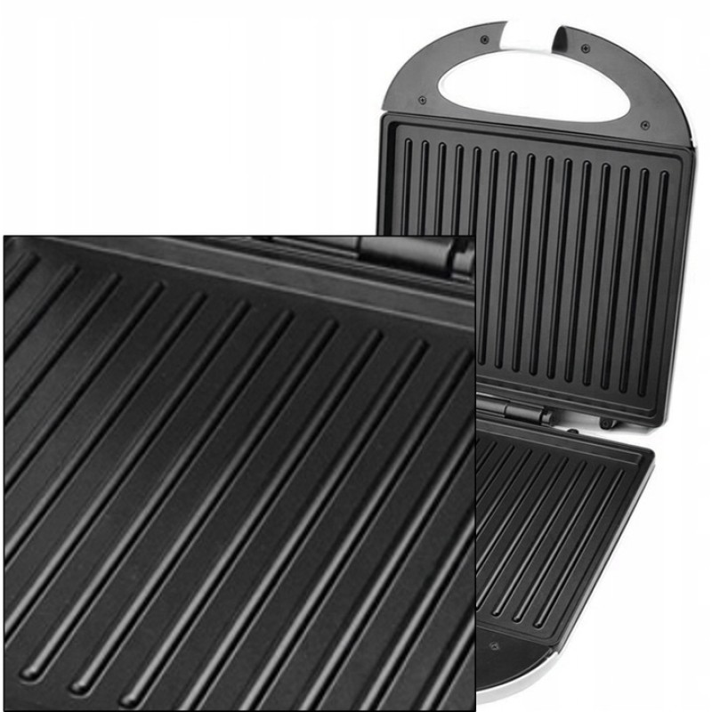 Sandwich maker XL Zilan ZLN4841 Negru, putere 1600W, indicator luminos, capacitate 4 portii